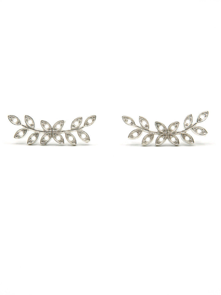 Dainty Branches Studs - Silver