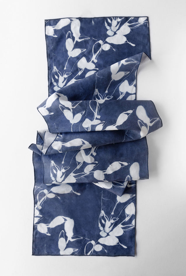 Porto Print in Indigo Runner