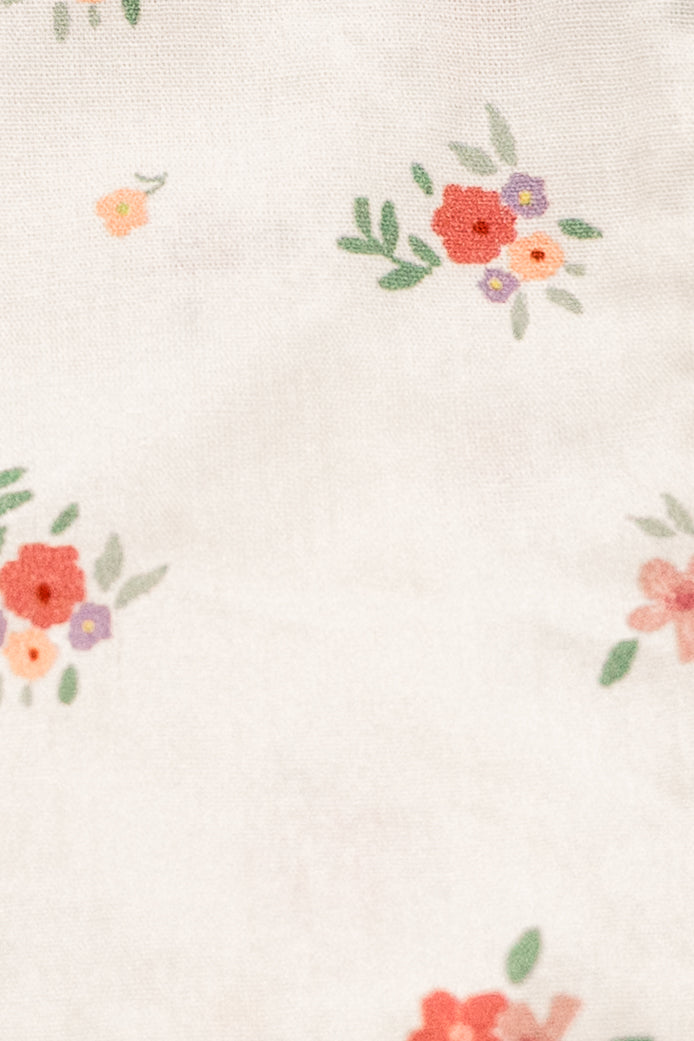 Summer Petals | Timeless Floral Ruffle Pouch