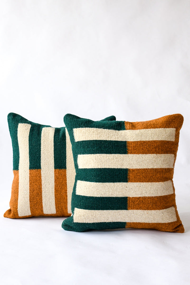 LOOM Imports Wool Tri Colored Pillow Nº2