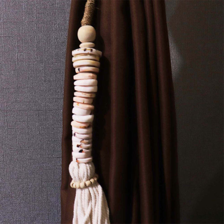 Big Size Seashell Tassel, Beach Home Decor, Boho Shell Tassel Hanging Chain, Coin