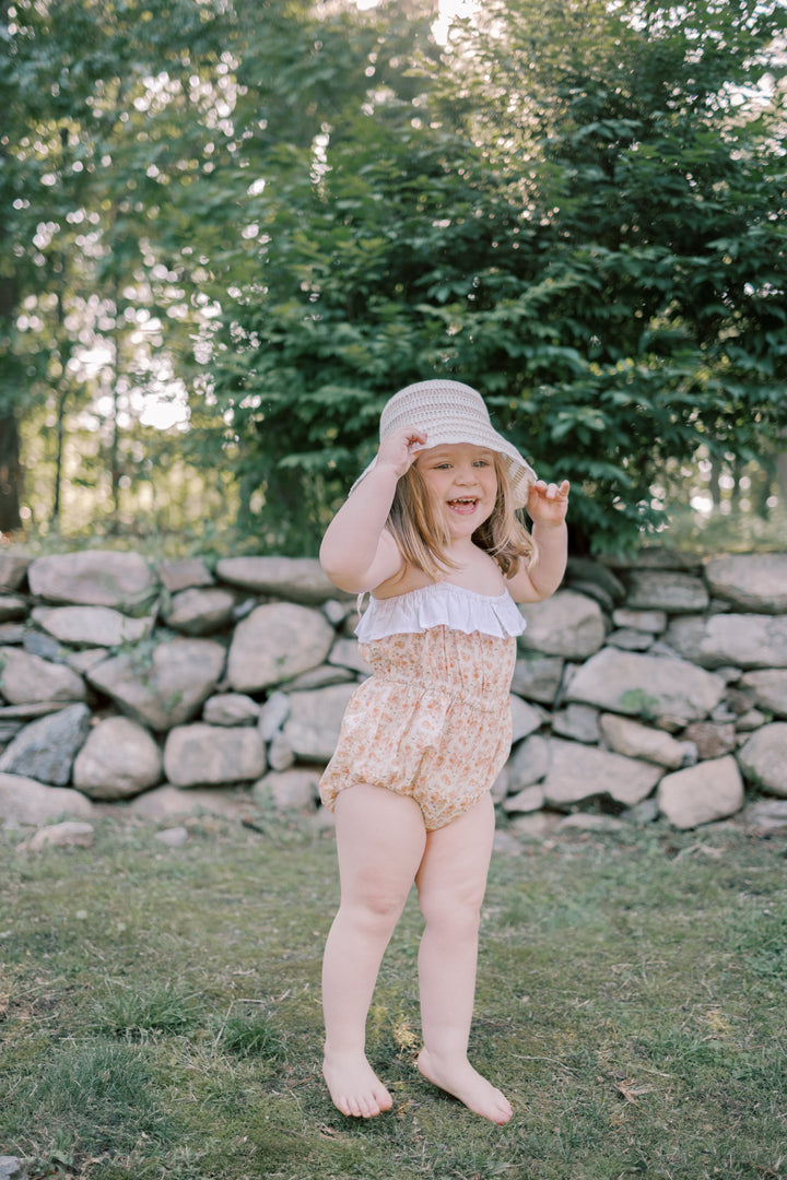 Maia Romper – Peach Blossom
