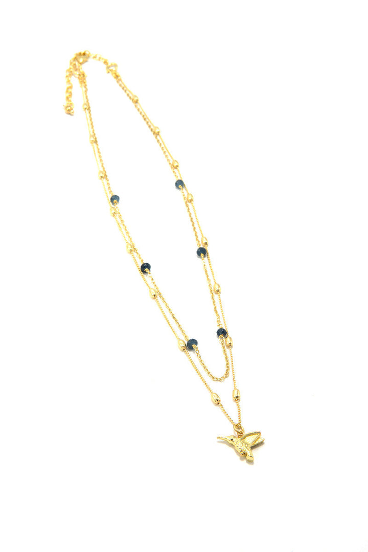 Hummingbird Lapis Convertible Necklace