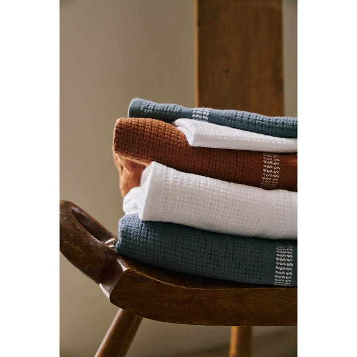 Organic Block Rib Bath Towel