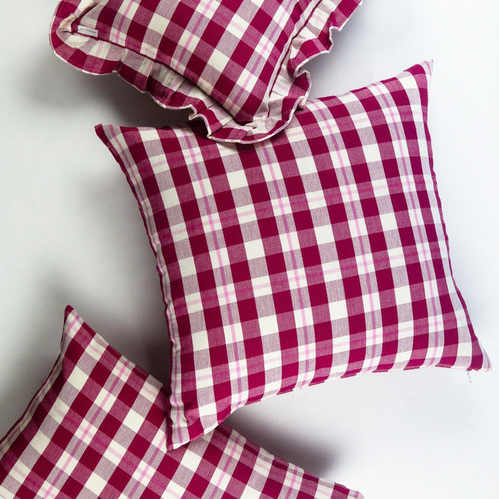 Archive NY Abigail Plaid Square Pillow