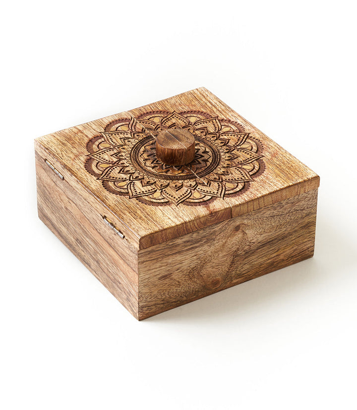 Mandala Keepsake Box | Mango Wood, Fair Trade