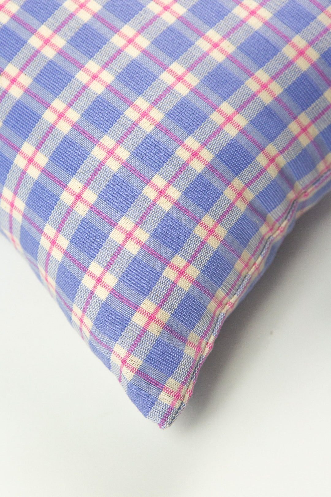 Archive NY Sofia Plaid Rectangle Pillow in Periwinkle