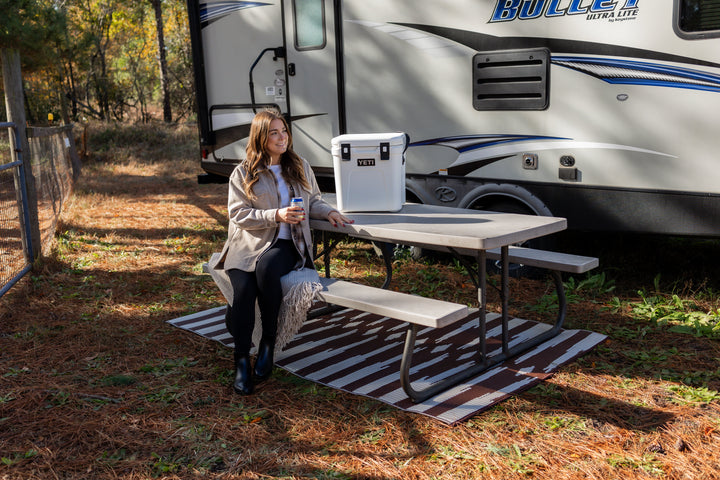 Aztec Brown & Off White