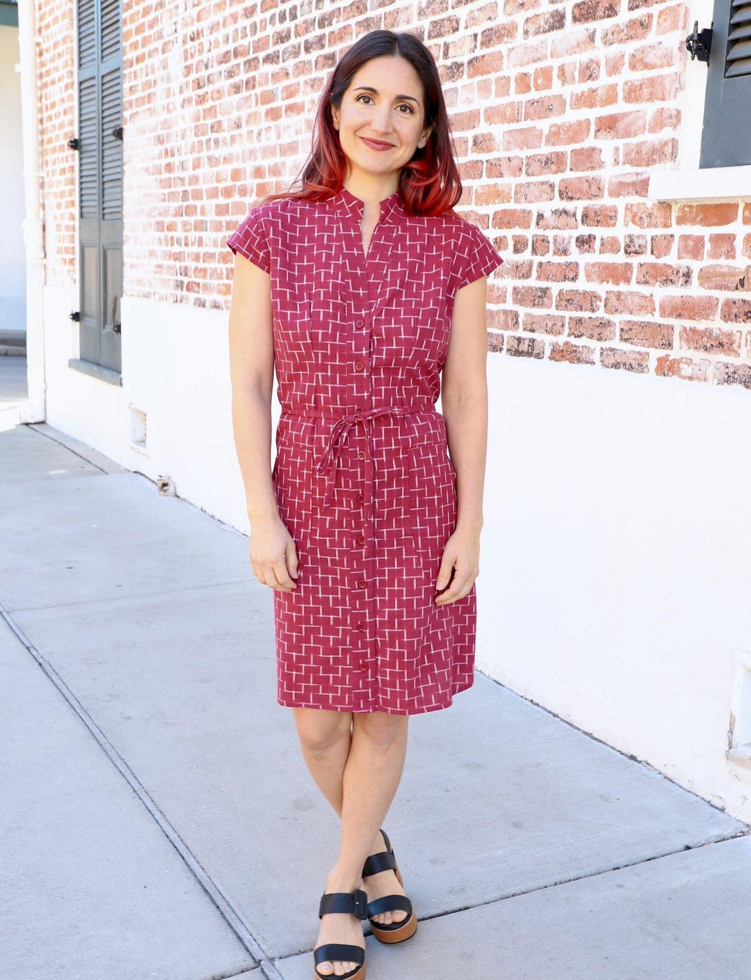 Be My Valentine Organic Cotton Button Dress