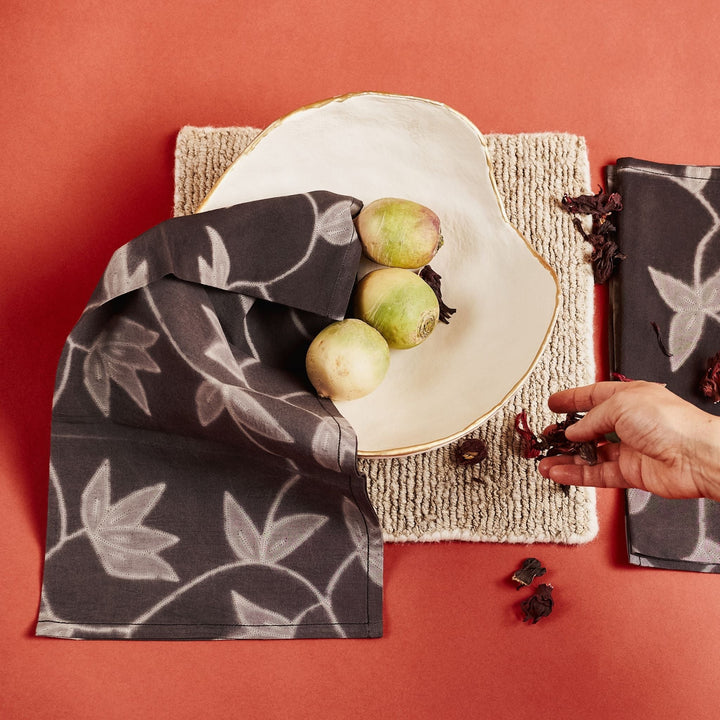 Folio Handcrafted Shibori Print Cotton Table Napkins ( set of 4 )
