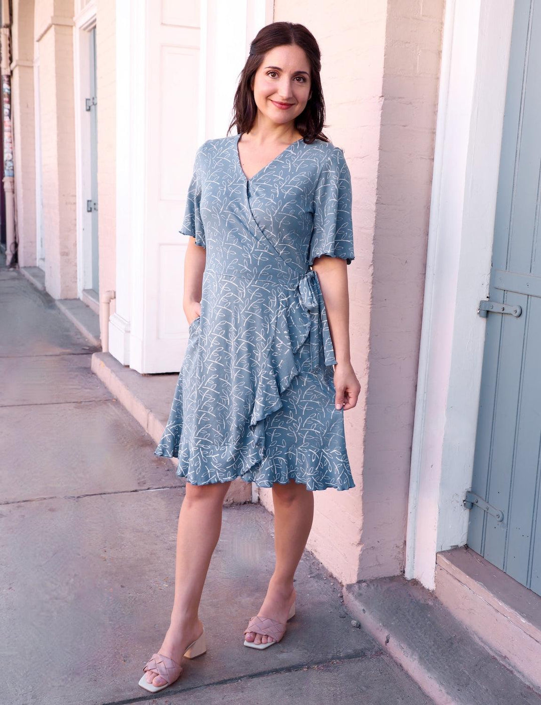 Bella Organic Wrap Dress