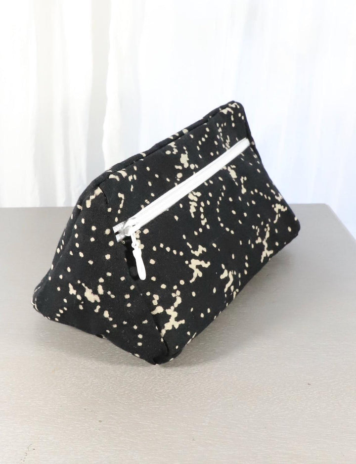 Black Toiletry Bag | Dots or Floral