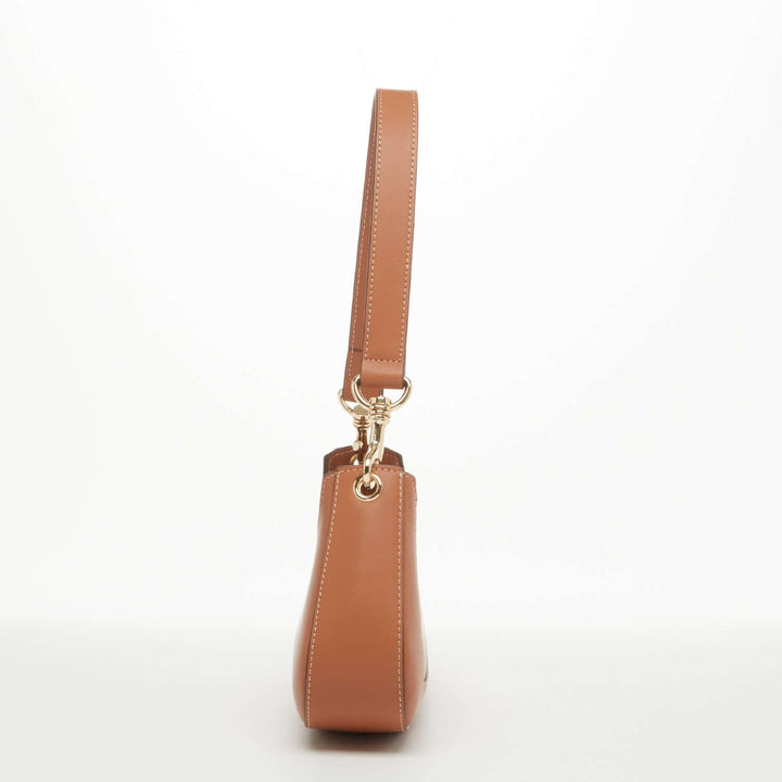 Susu The Emily Leather Baguette Bag Brown