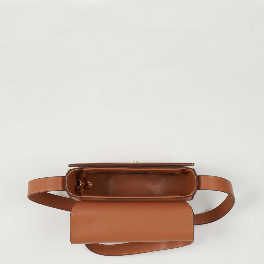 Susu The Sarah Brown Leather Saddle Bag Purse