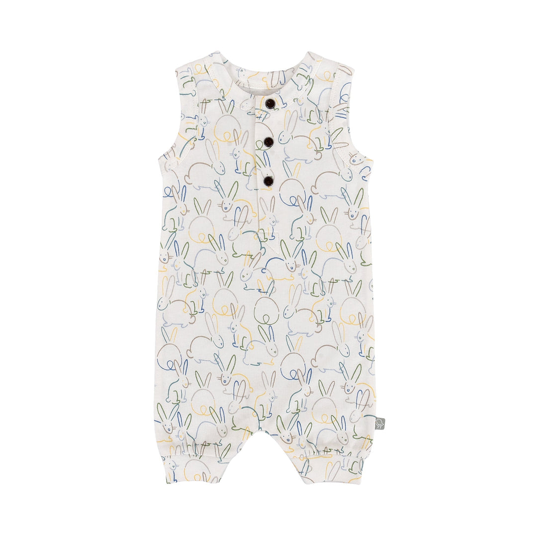 tank romper | bunnies