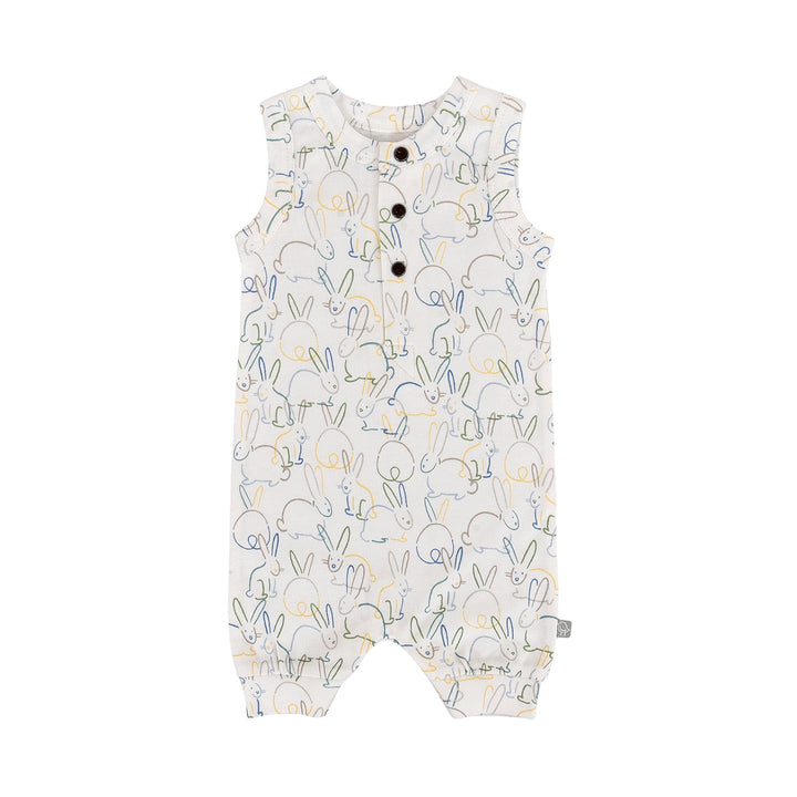 tank romper | bunnies