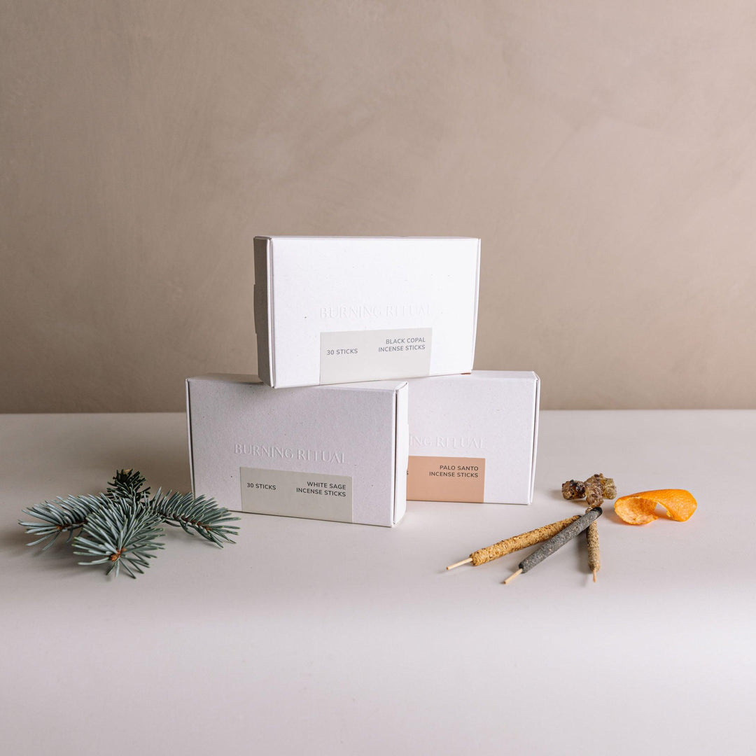 White Sage Incense Sticks – 30 Mini Hand-Rolled Sticks from Peru (4.2")