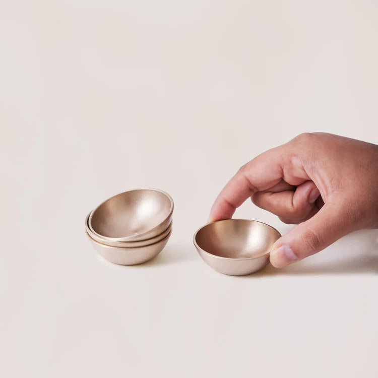 Bronze Kansa Dip Bowl, 1.5" - Thumbnail 4