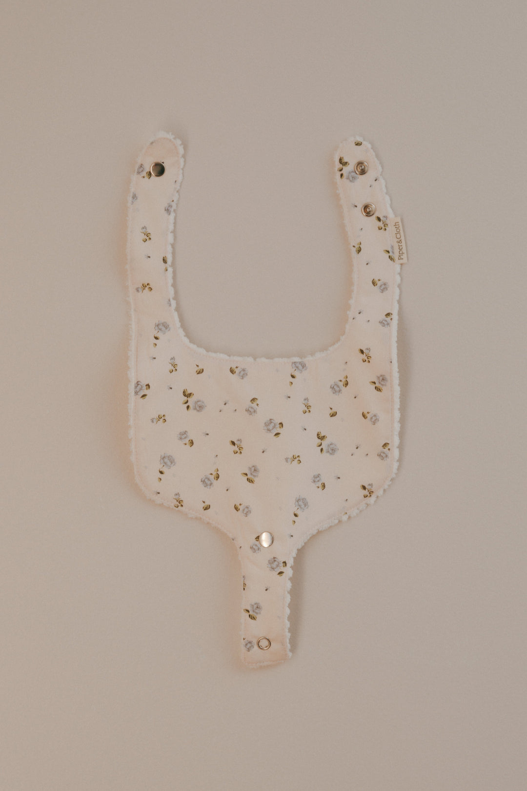 Pacifier Bib | Vintage Rosebud