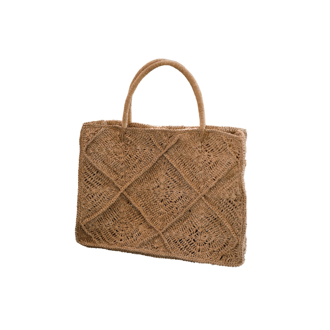 Kylie Crochet Premium Raffia Tote