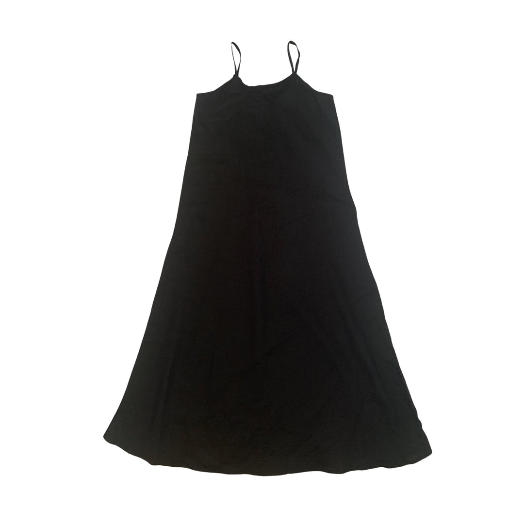 Maya Linen Dress in Black