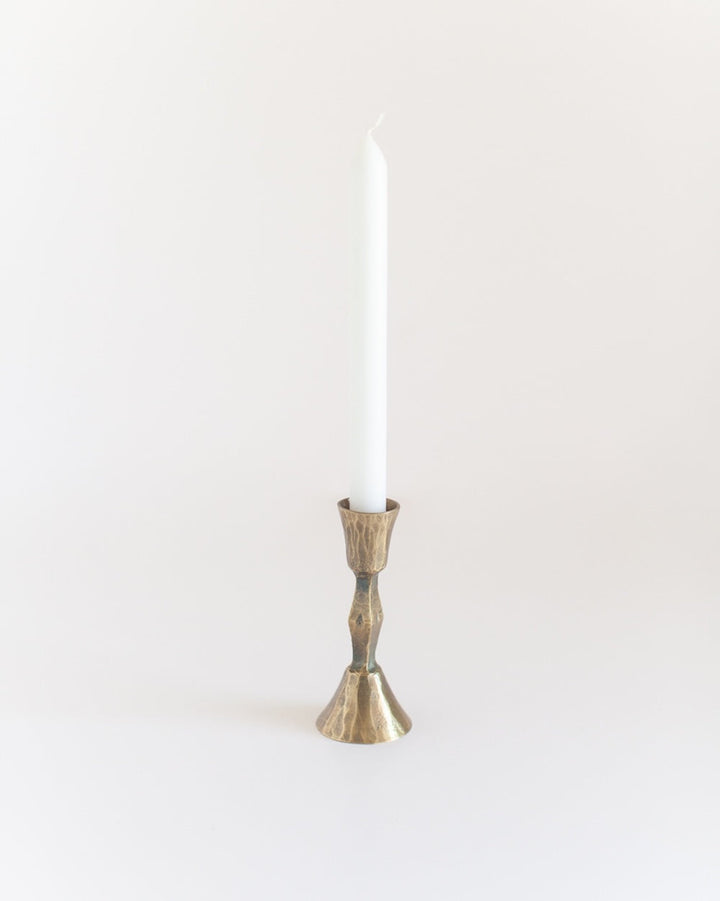 S/2 Low Diamond Candlestand - Brass Finish