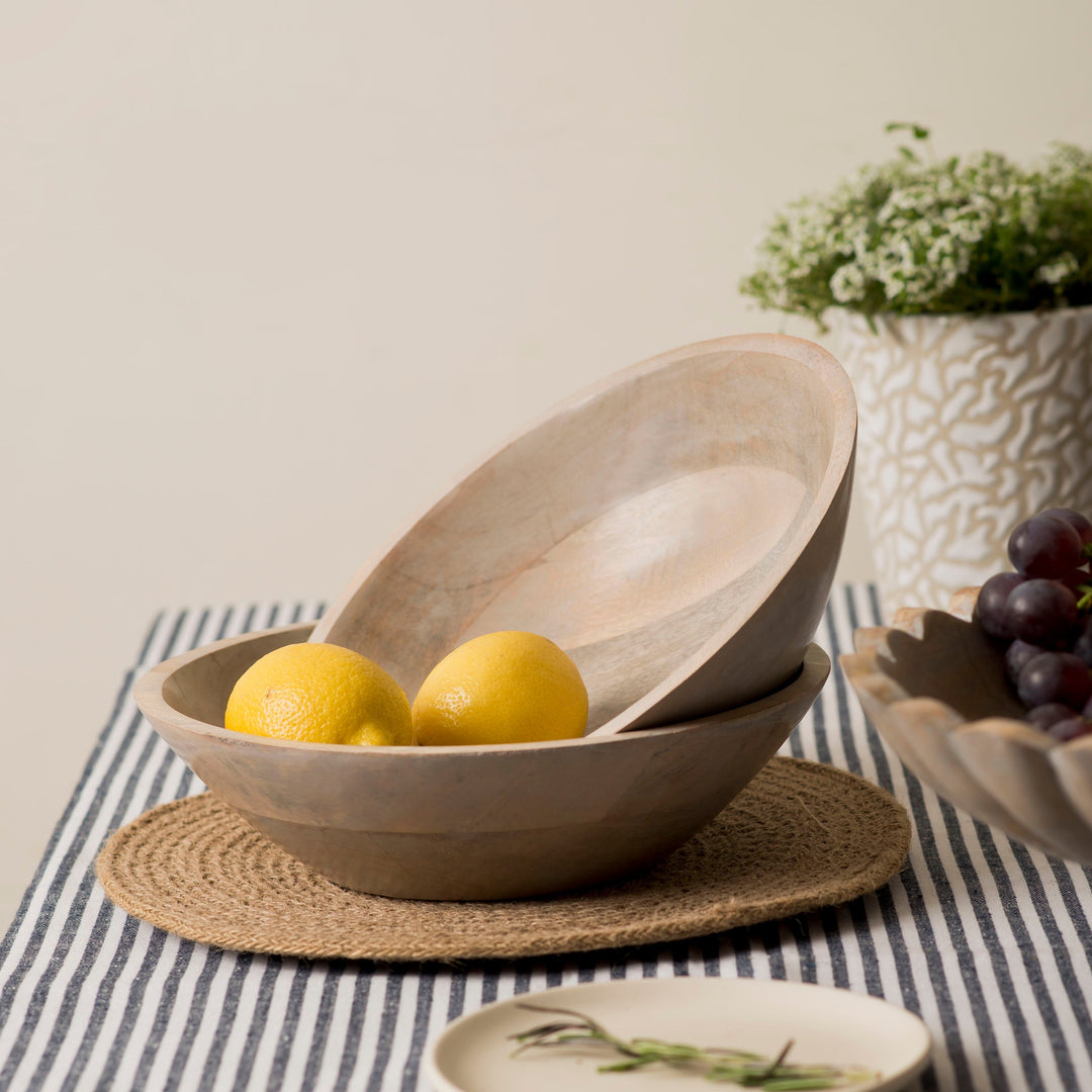 Scallop Serenity Bowls - Greywash