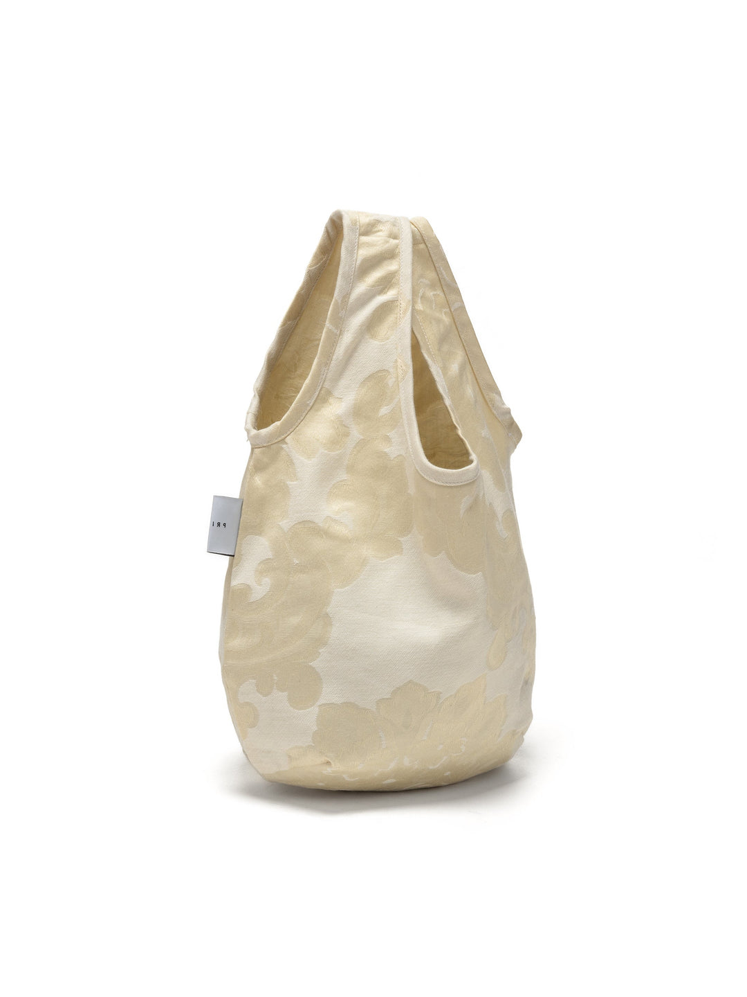 Egg Tote | Vintage Jacquard Botanical Cream