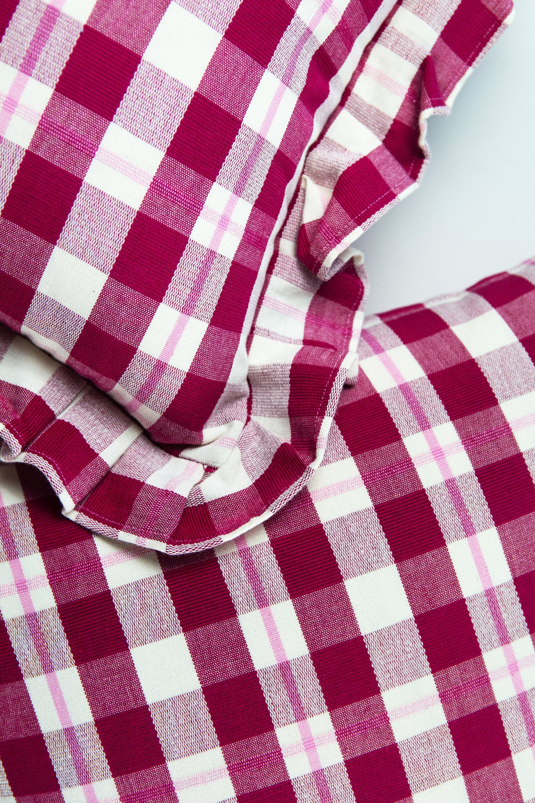 Archive NY Abigaill Plaid Ruffle Pillow