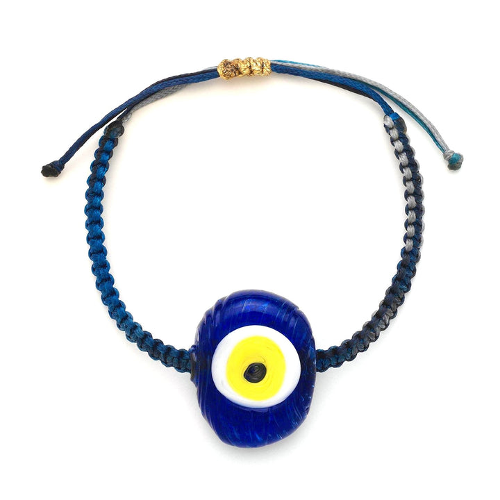 Blue Glass Evil Eye Bracelet