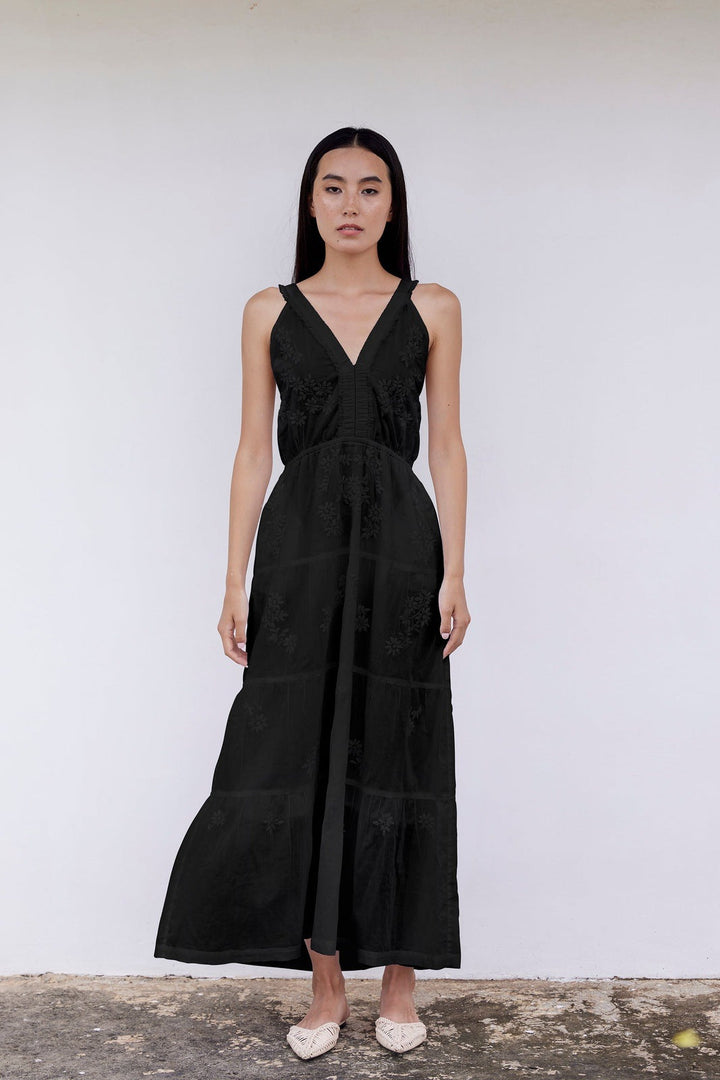 Hand Embroidered Cotton Voile Dress - The Ever Good Hand Embroidered Cotton Voile Dress - The Ever Good