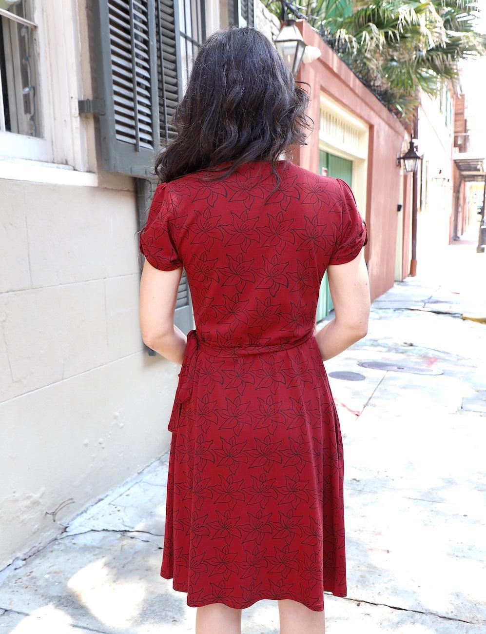 Cabernet Organic Wrap Dress