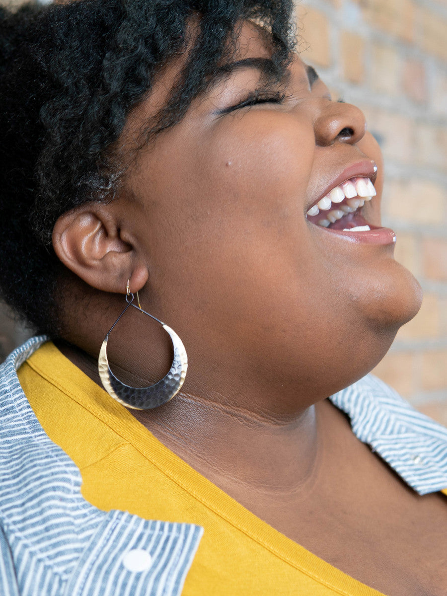 Crescent Loop Earrings