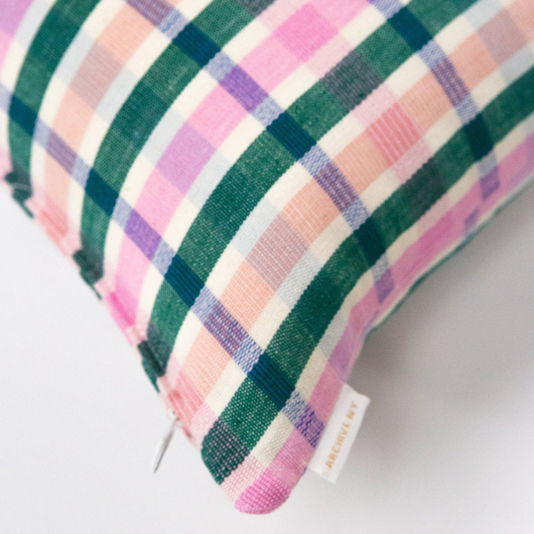 Archive NY Lola Plaid Square Pillow