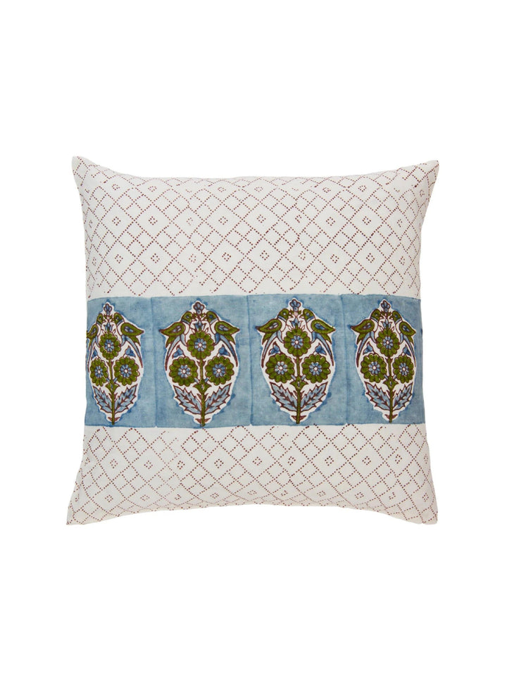 Parakeets Blue/Green Pillow Cover