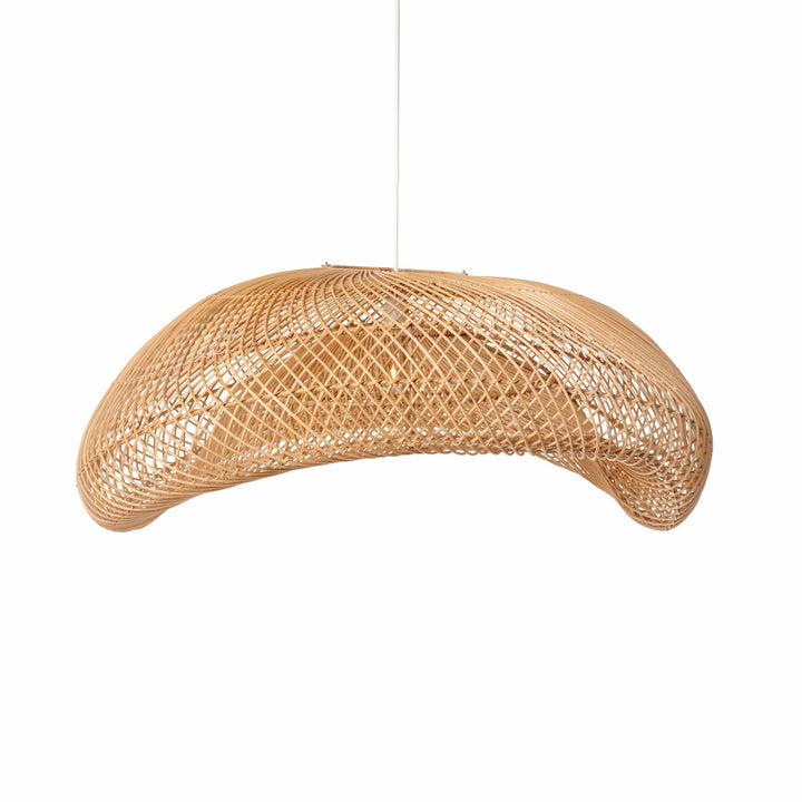 Rattan Arch Wavy Pendant Light | XL