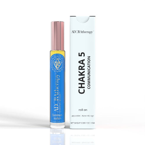 Chakra 5 Communication Roll On Perfume Oil by Auratherapy