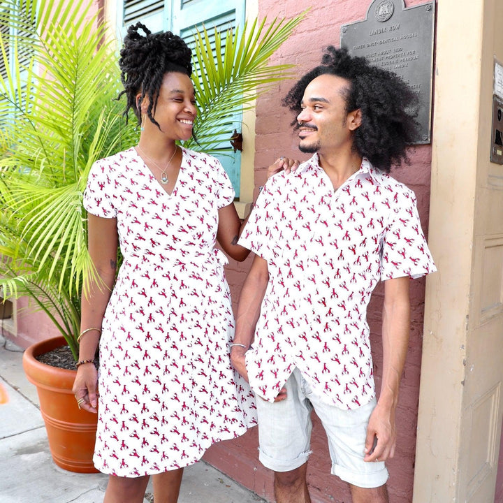 Crawfish Organic Wrap Dress