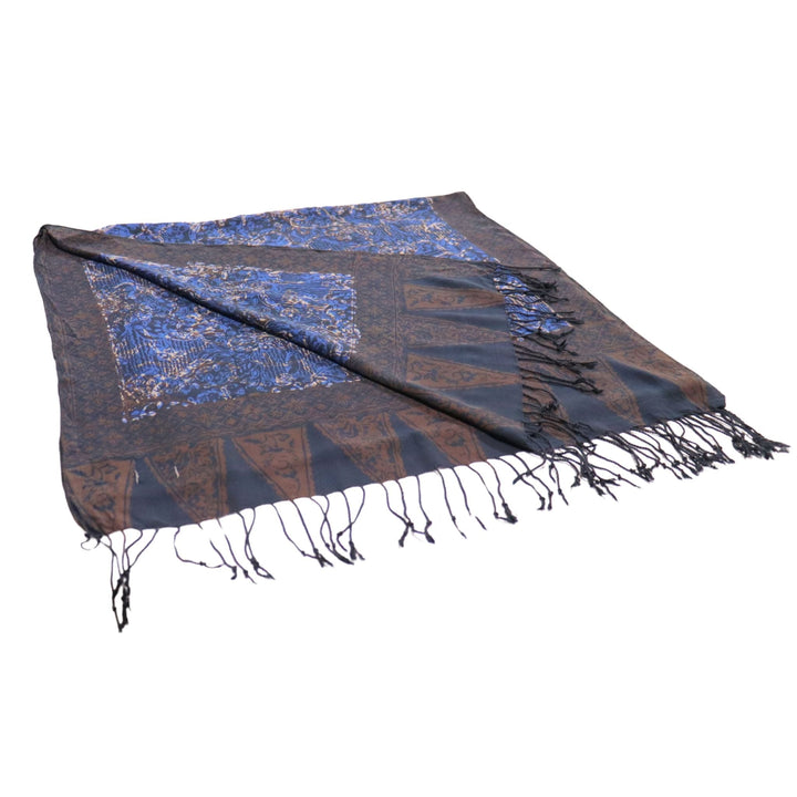 Handmade Batik Scarf - 100% Soft Cotton - Butterfly Brown