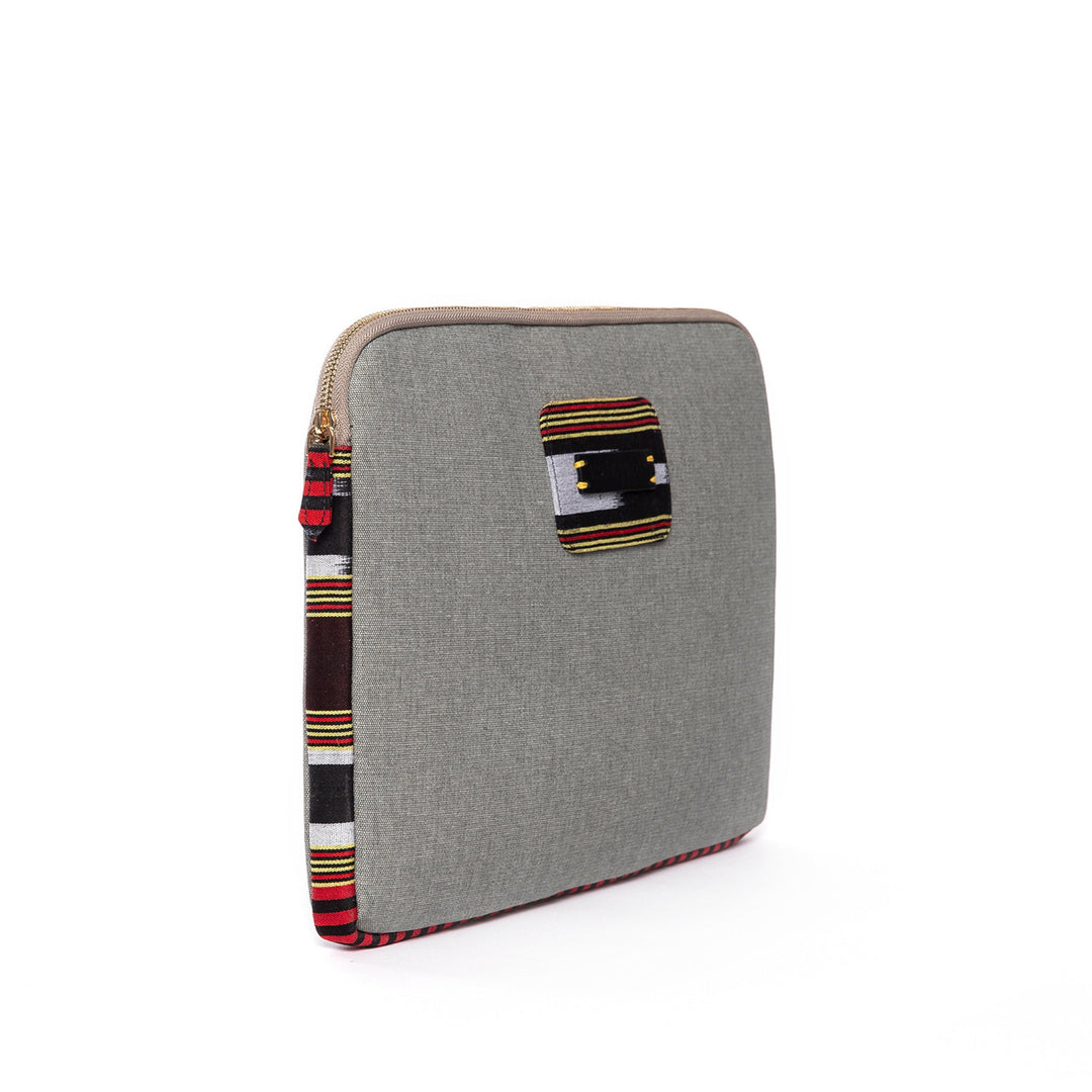 Zipped, Patterned, Canvas Laptop Case for 13" 14"