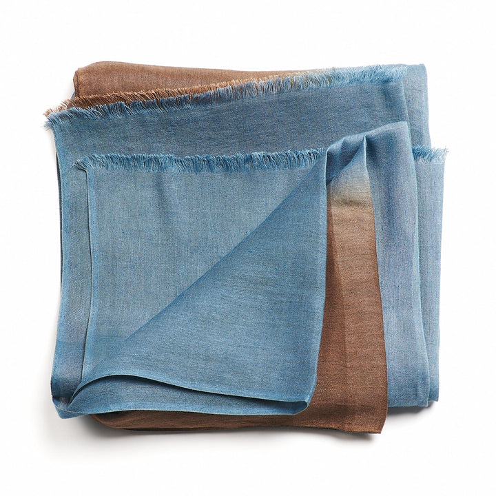 Mahogany Sky Soft Linen Silk Handloom Scarf
