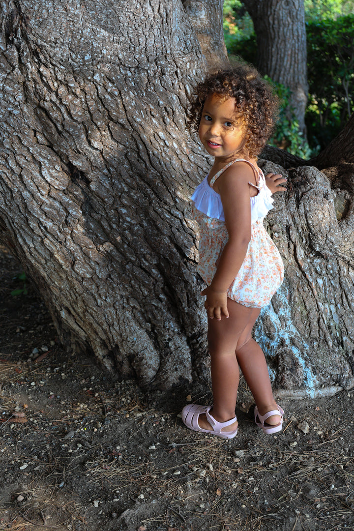 Maia Romper – Peach Blossom