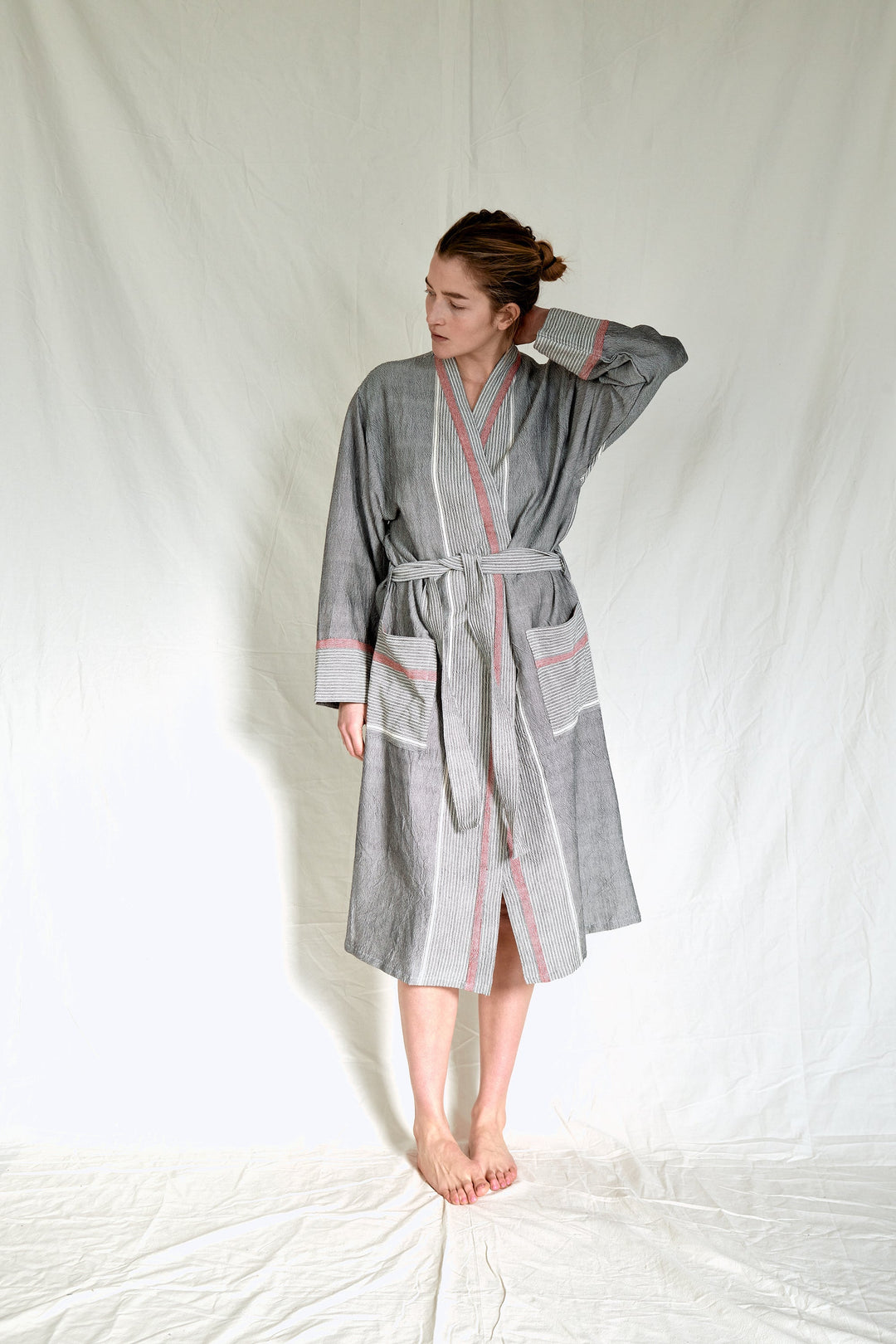 Charcoal Tribeca Long Bathrobe