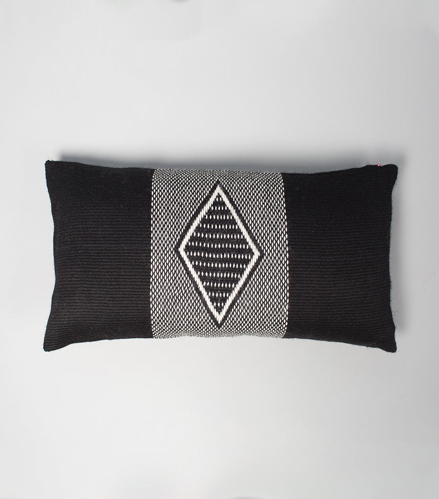 Diamante Lumbar Pillow - Black