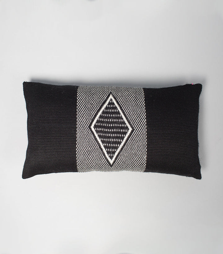 Diamante Lumbar Pillow - Black