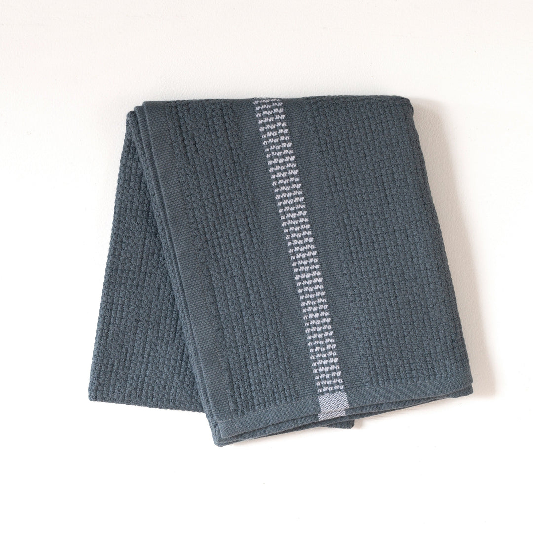 S/2 Organic Block Rib Hand Towel