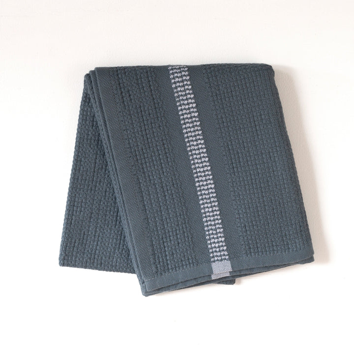S/2 Organic Block Rib Hand Towel