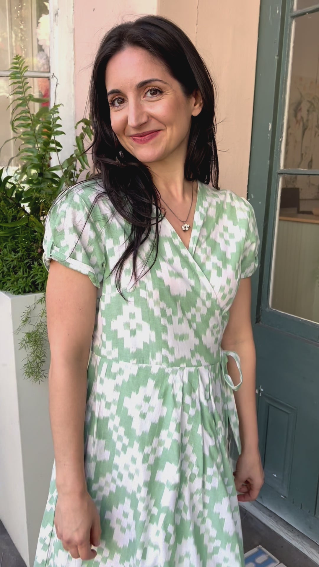 Mint Julep Organic Cotton Wrap Dress