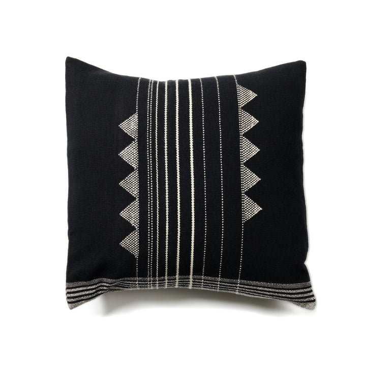Kora Black Large Handloom Artisanal Pillow