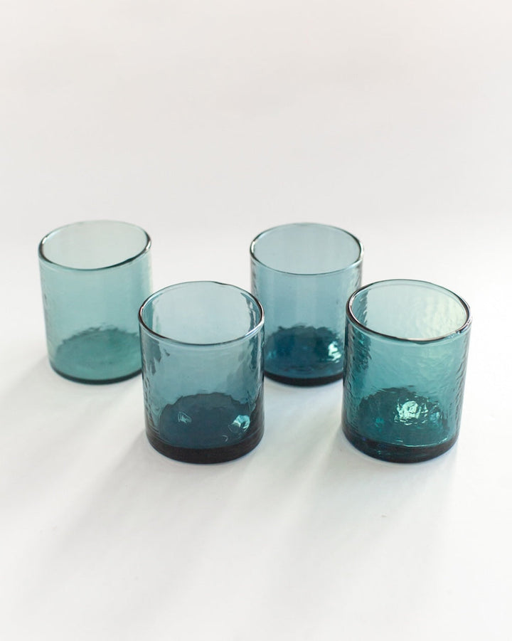 S/4 Recycled Hammered Glasses